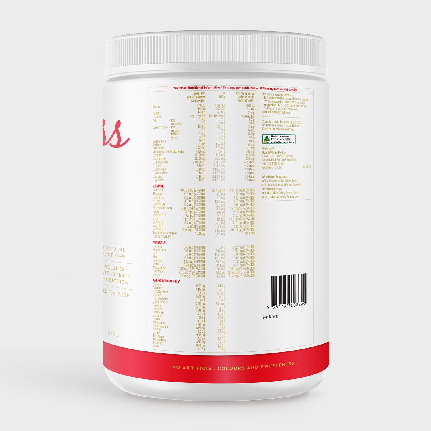 Wheyless Strawberries & Cream 960g