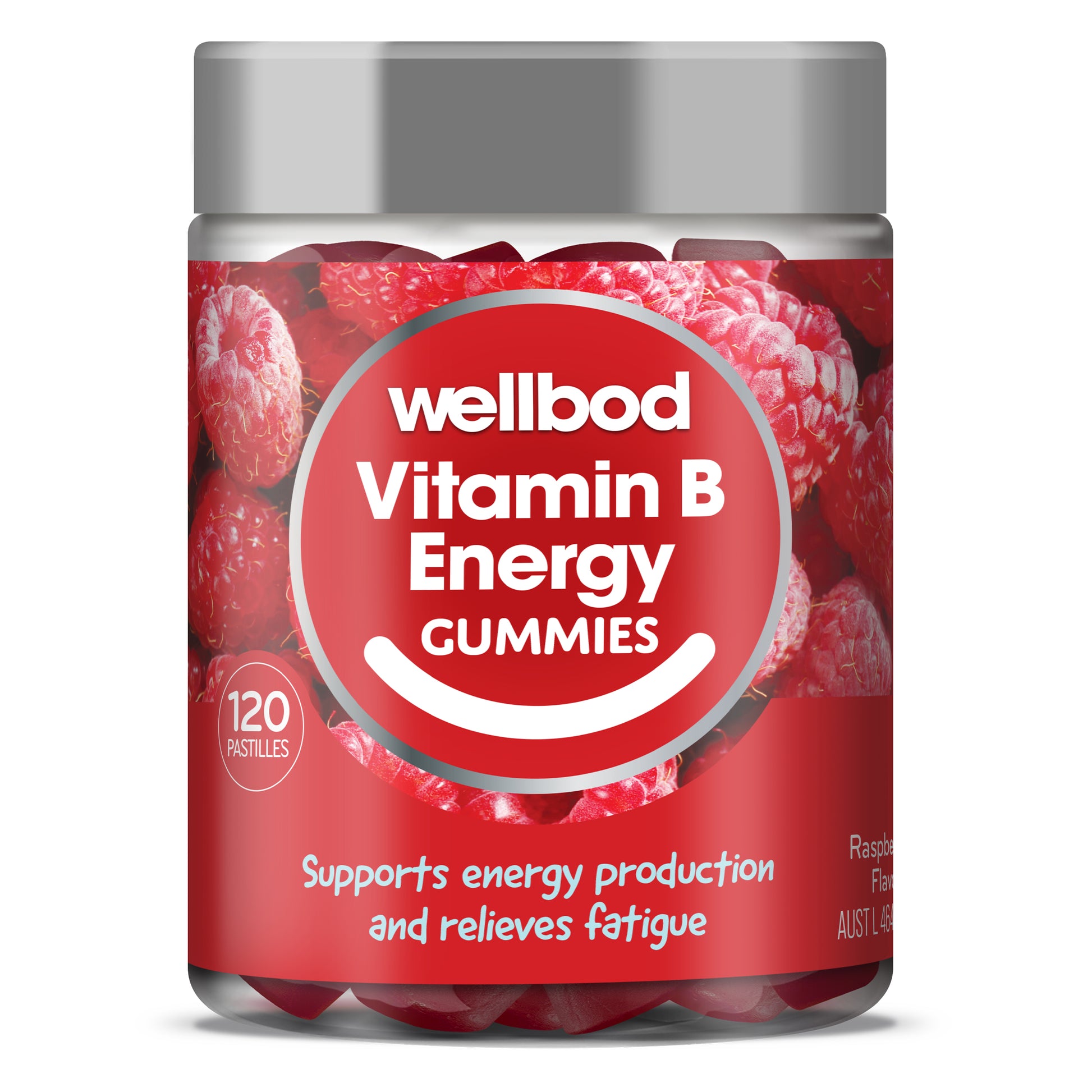 WellBod Vitamin B Energy Gummies are formulated to support energy production and cognitive function when dietary intake is inadequate, as well as relieve fatigue.