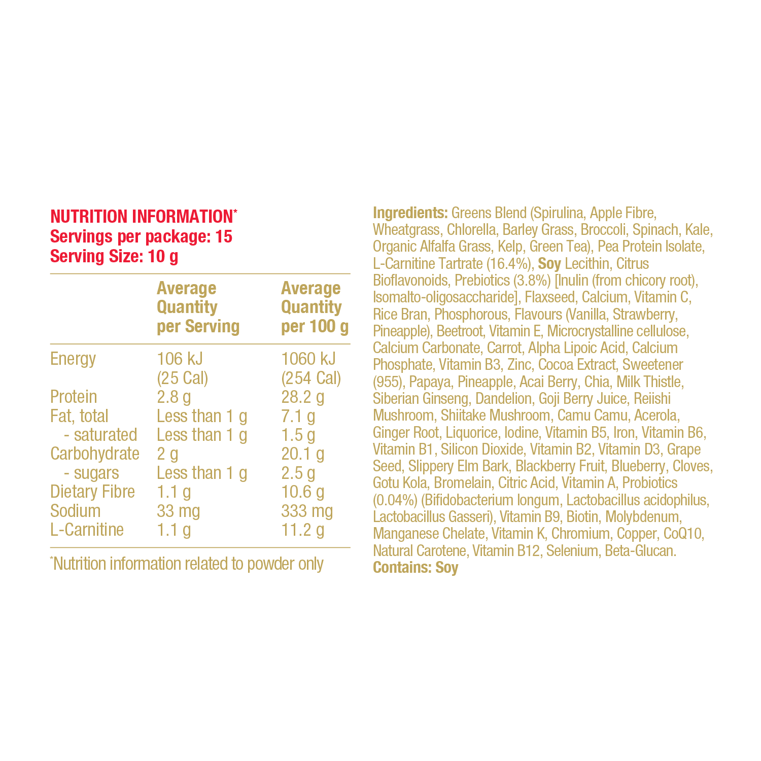 Wheyless Greens + Shred 150g