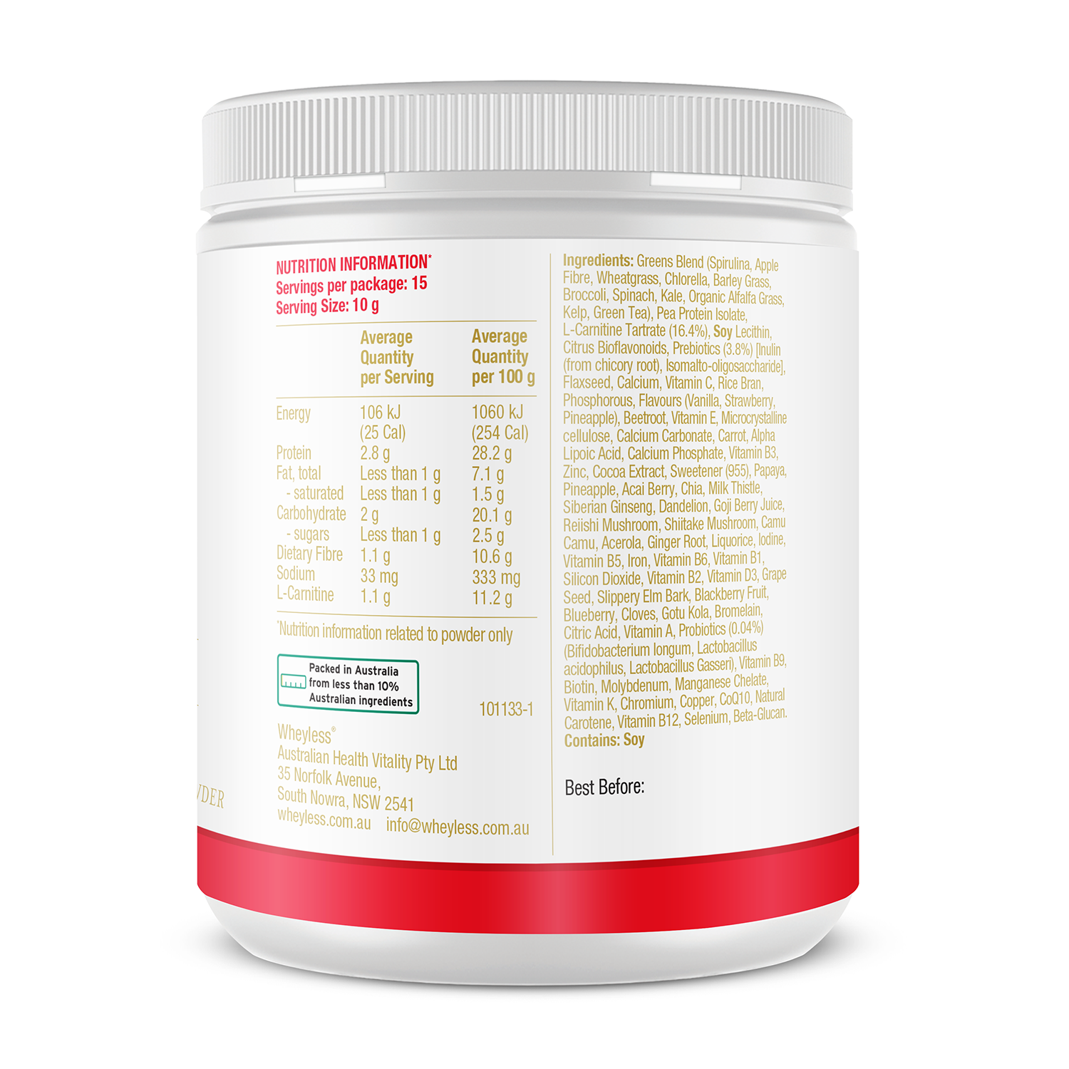 Wheyless Greens + Shred 150g