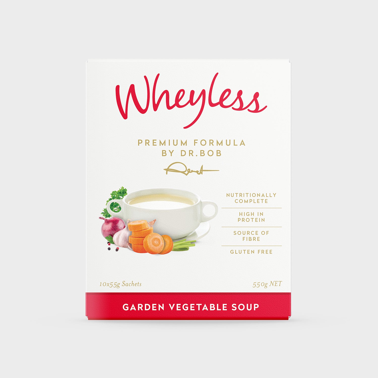 Wheyless Garden Vegetable Soup Pack 10x55g