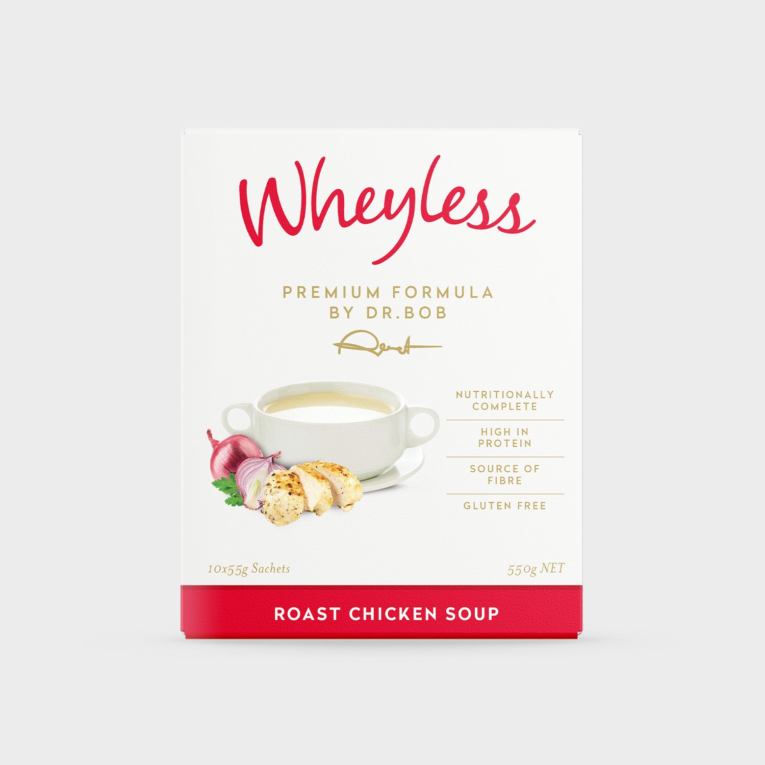 Wheyless Roast Chicken Soup Pack 10x55g